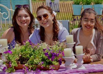 Caitlin Tucker, Alyssa Koza, Kaya Manolt at Lavender Festival