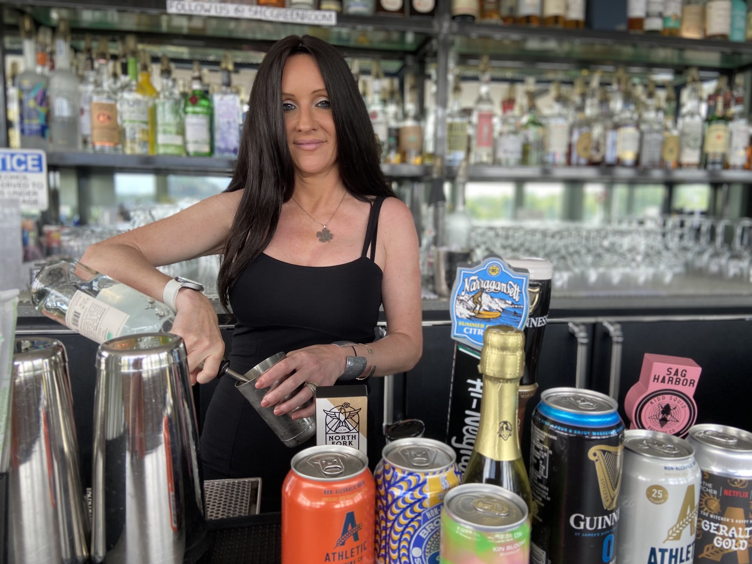 Deborah Lee, the bar manager and creative force behind The Green Room at Sag Harbor Cinema