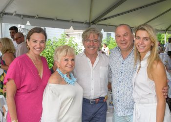 Erica Rivera, Victoria Schneps, Geraldo Rivera, Rabbi Marc Schneier, Simi Teitelbaum Schneier at Summer Soiree