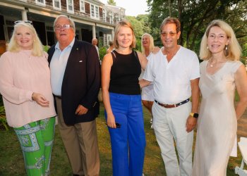 Andrea and Bill Caccese, Ruta Skor, Bob Kohn, Allison Woodward at Artist Salon Series