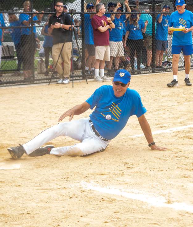 Paul Winum at Artists and Writers Softball Game