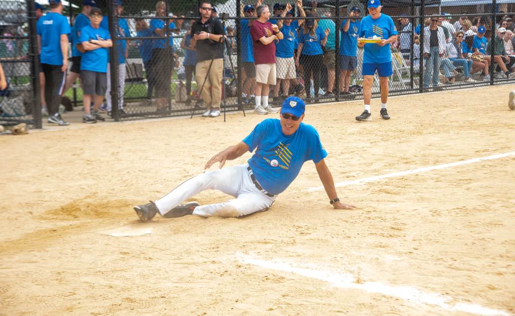 Paul Winum at Artists and Writers Softball Game