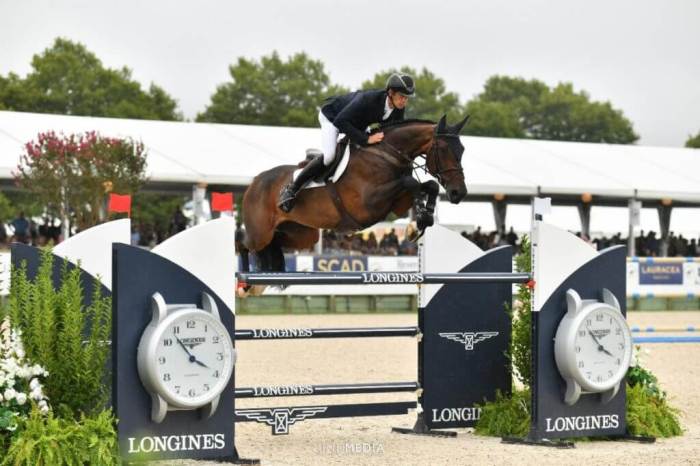 Rene Dittmer (GER) and Corsica X won the 2024 Longines Hampton Classic 5* Grand Prix. (KindMedia)
