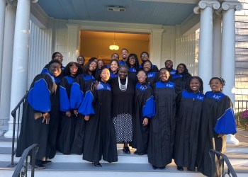 Howard University Gospel Choir with ED Bonnie Michel Cannon at Howard University Gospel Performance