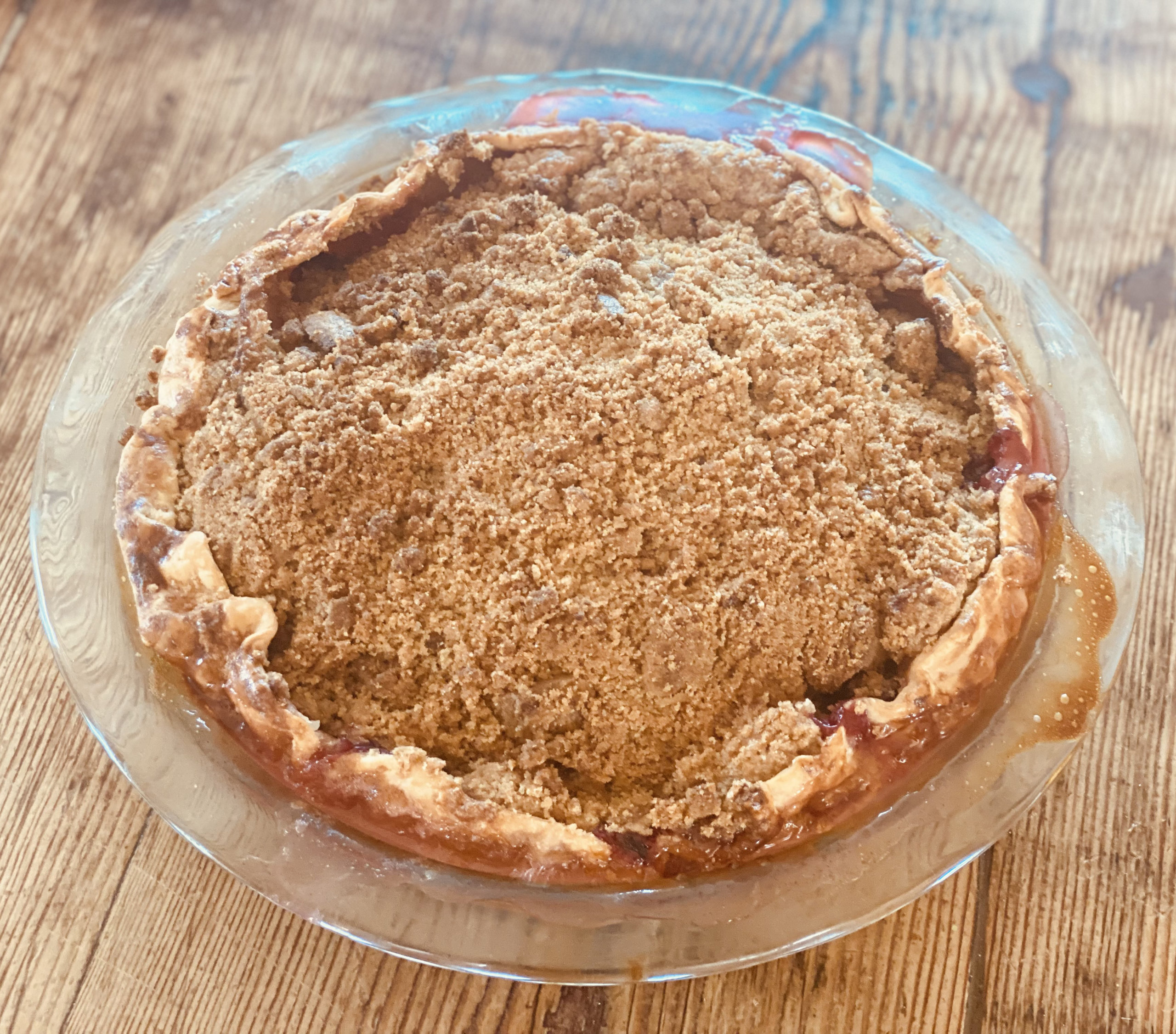 Andrea Anthony's apple cranberry crumb pie Thanksgiving