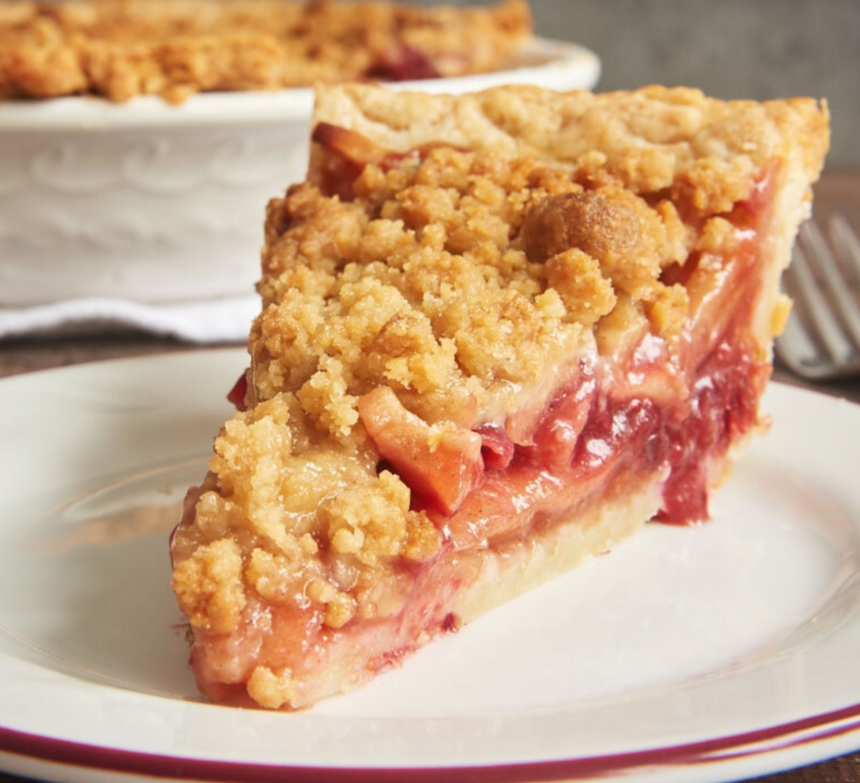 Andrea Anthony's apple cranberry crumb pie Thanksgiving