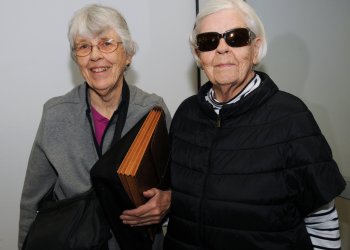 Author Ann Sandford, Nancy McCaffrey at Bridgehampton Library