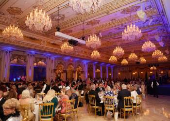 Haute Living supports our veterans at America First gala at Mar-a-Lago on April 11, 2024 in Palm Beach