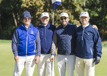 Michael Cinque, Golf Committee Chair Jim Forbes, Dan Abbandanddo, Tom Maheras at Golf Outing