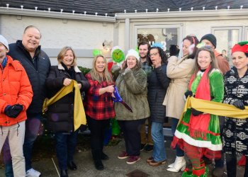 John Leonard, Rick Martel, Maria Moore, Christine Taylor, The Grinch, Lisa Porco, Sean Deery, Stephanie McEvoy, Sarah Doud, Dave Schlesinger, Michelle Wilcox, Ana Cause at Hampton Bays Chamber of Commerce Opening