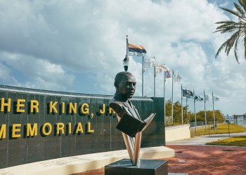 Dr. Martin Luther King, Jr. Landmark Memorial in West Palm Beach, part of the Palm Beach County Black Cultural Heritage Trail