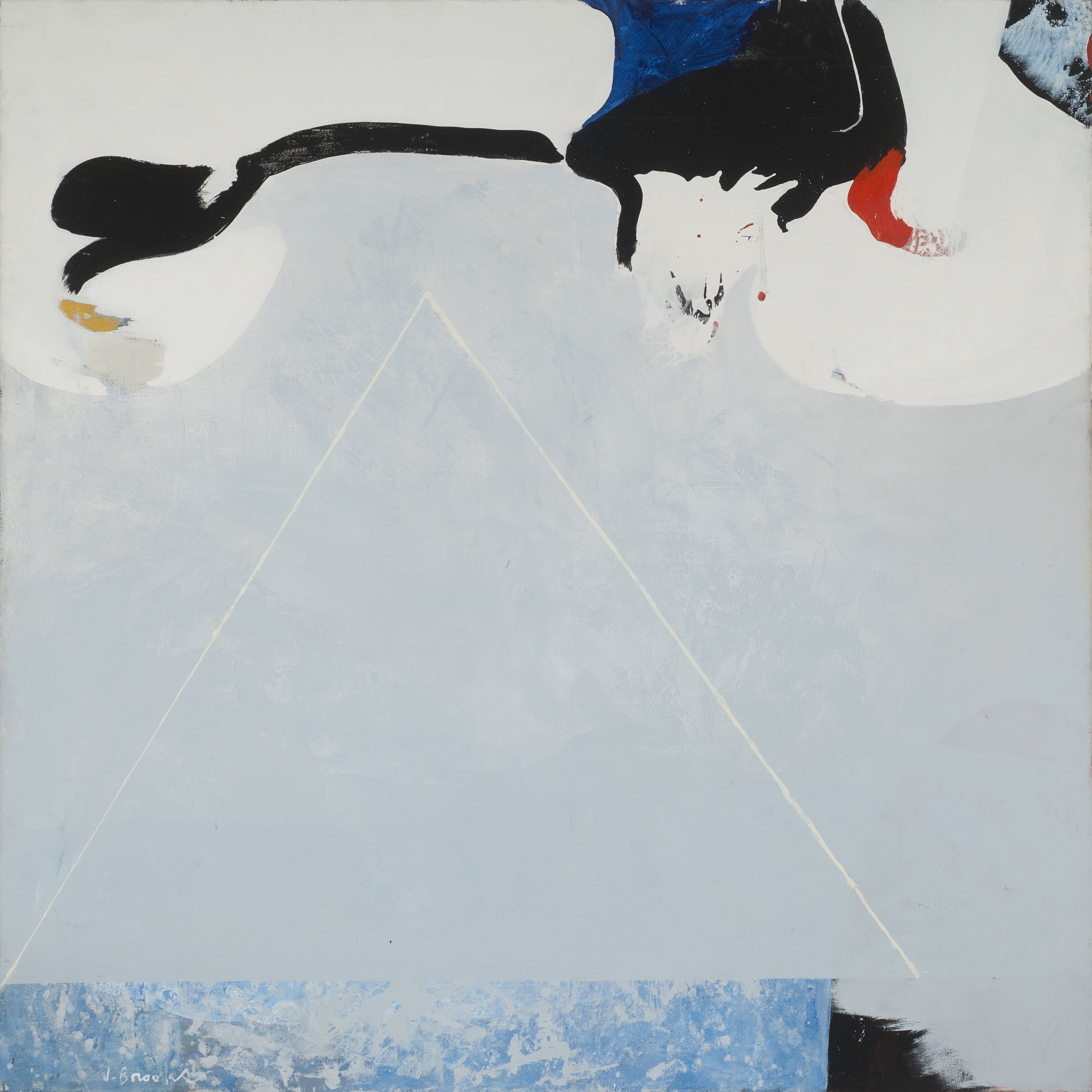 James Brooks' "Mardon" (1973, Acrylic on canvas, 76" x 76") at the Parrish Art Museum, Water Mill, NY