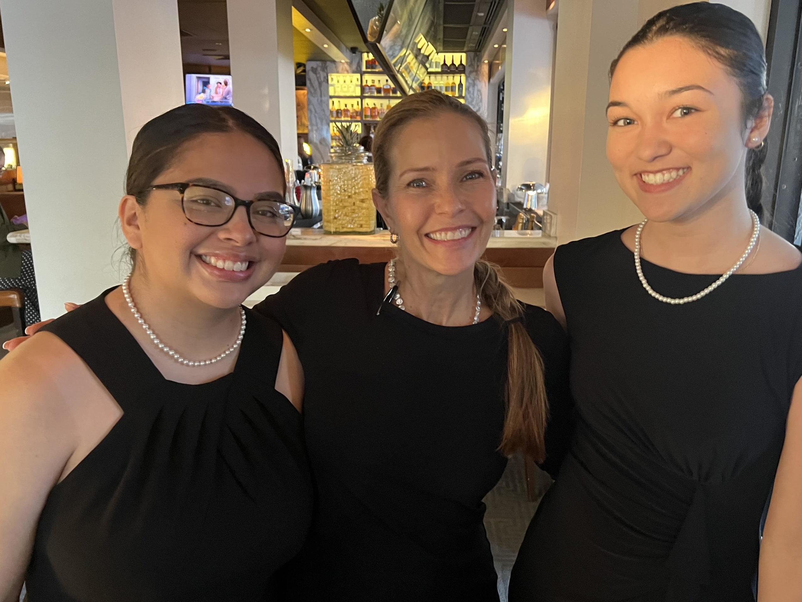 The "girls with the pearls" at BrickTops: Aleve, Audrey and Cindel