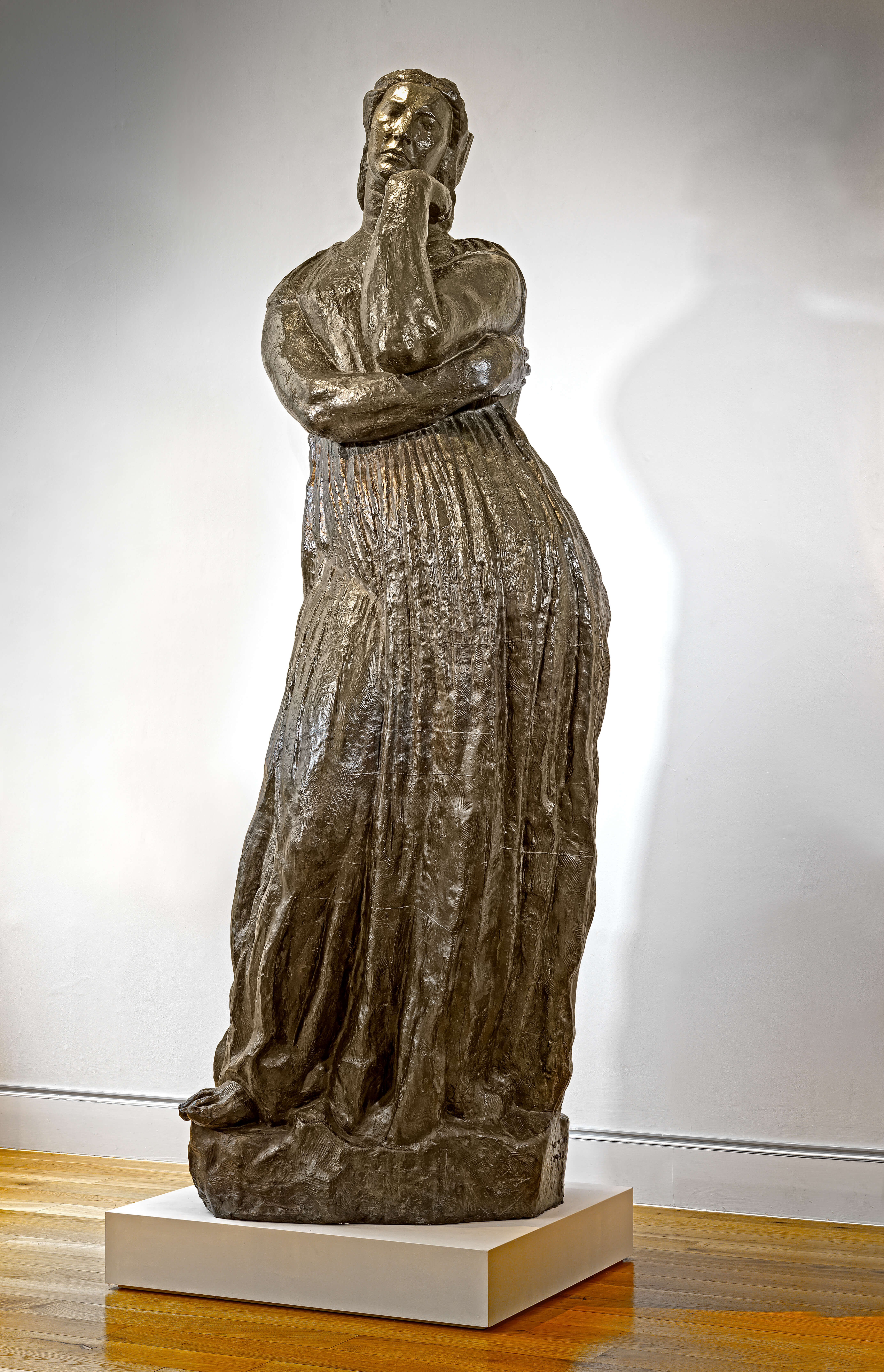 Bernard Goldberg Fine Arts East Hampton, NY: Emile-Antoine Bourdelle, French, 1861 – 1929 Penelope Waiting, 1912Bronze. The only the only cast still in private hands was exhibited at The Winter Show. The remaining four casts are in museum collections - at the Winter Show