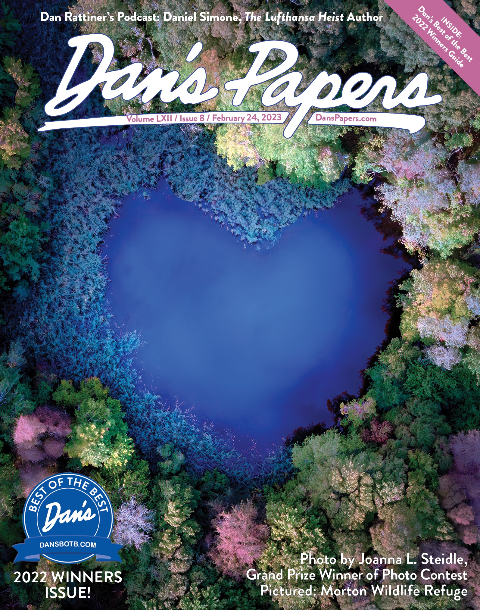 February 24, 2023 Dan's Papers cover art by Joanna L. Steidle Joanna Steidle drone image