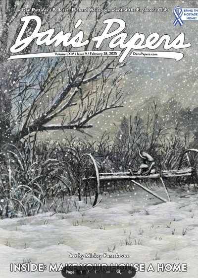 February 28, 2025 Dan's Papers cover art by Mickey Paraskevas