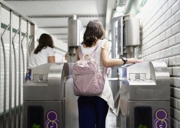 Girl on the Hamptons Subway