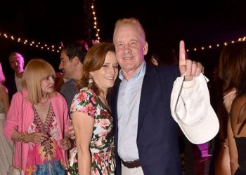 Joyce Giuffra and Robert Giuffra attend SummerFest2024 at Southampton Arts Center on August 17, 2024 in Southampton, New York. (Photo by Patrick McMullan via Getty Images)