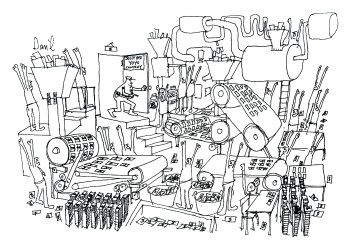 Counterfeiters Caught in the Act cartoon