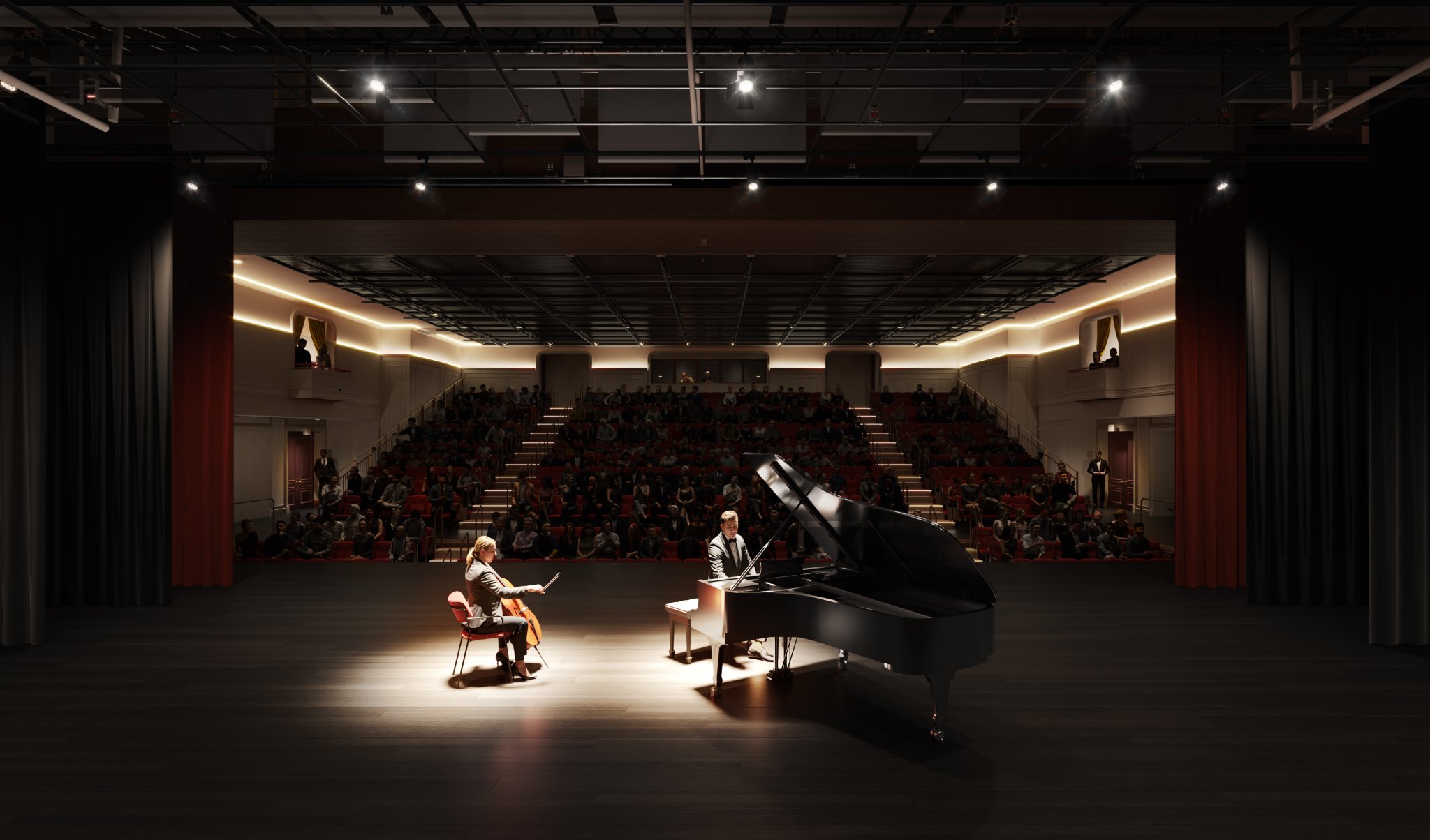 Glazer Hall theater