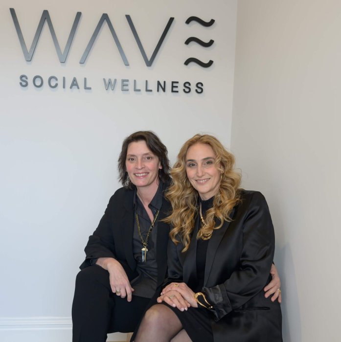 Wave Social Wellness Founders Lisa Zaloga and Stephanie Esposito at Wave Social Wellness