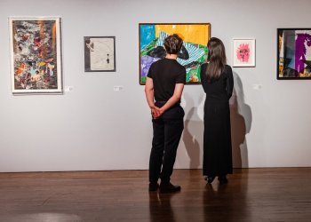 Silent Auction works viewed by Public Art Fund guests.