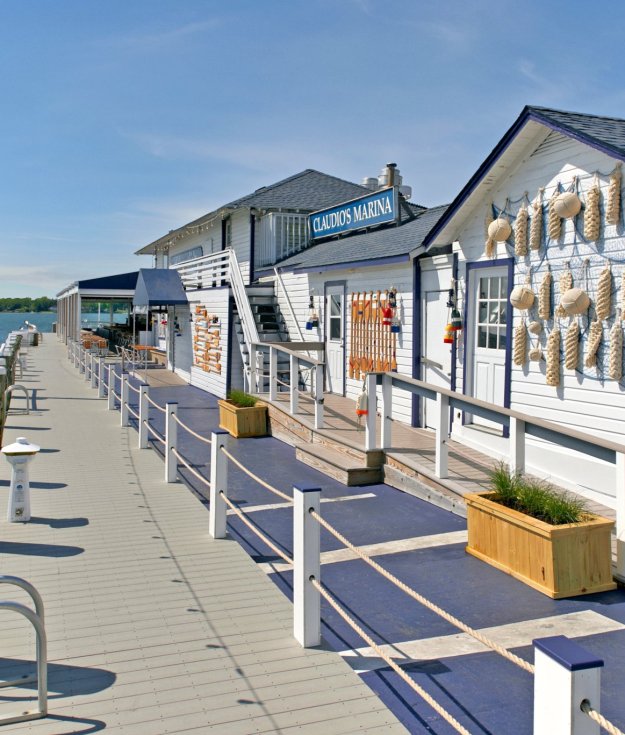The Claudio's dock entrance in Greenport