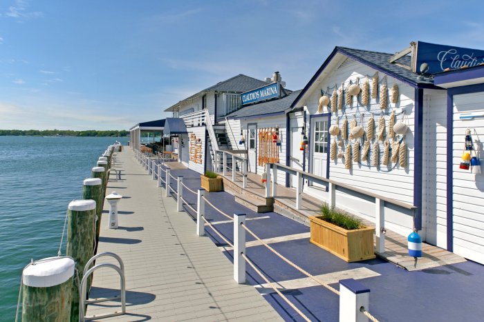 The Claudio's dock entrance in Greenport