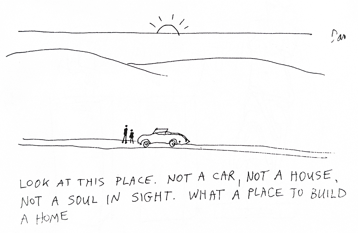 Car Hamptons real estate cartoon by Dan Rattiner