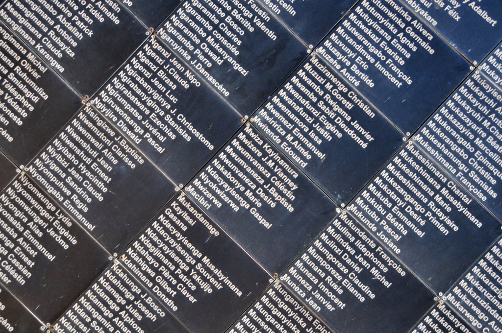 Names wall, Kigali Genocide Memorial, Kigali, Rwanda
