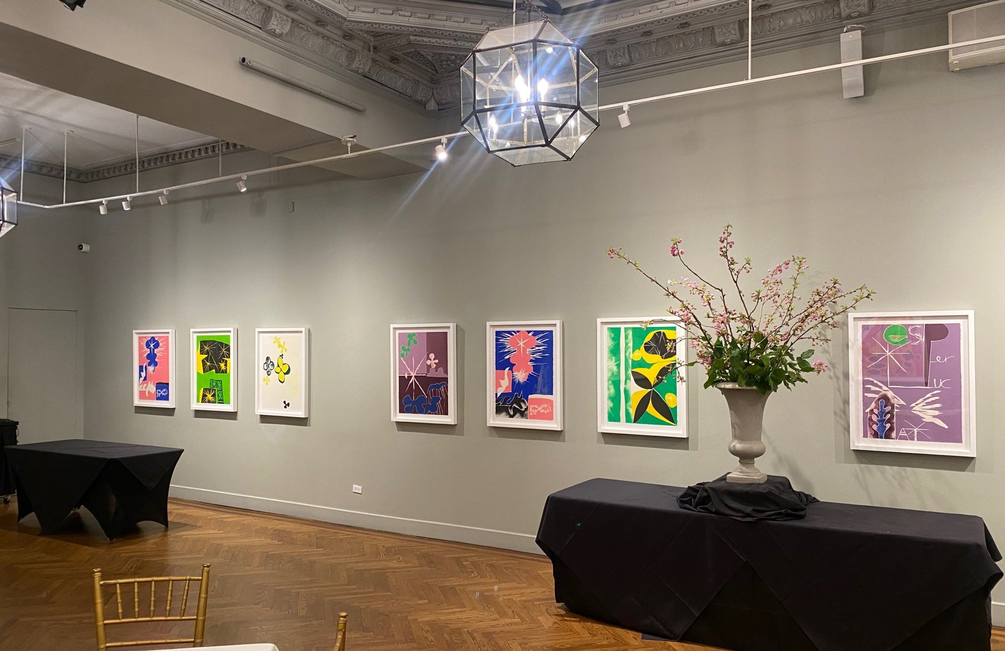 Monotypes by Magne Furuholmen at the National Arts Club in NYC