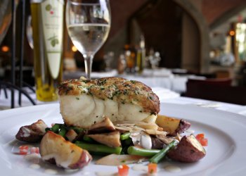 75 Main Blue Crab and Horseradish Crusted Black Grouper
