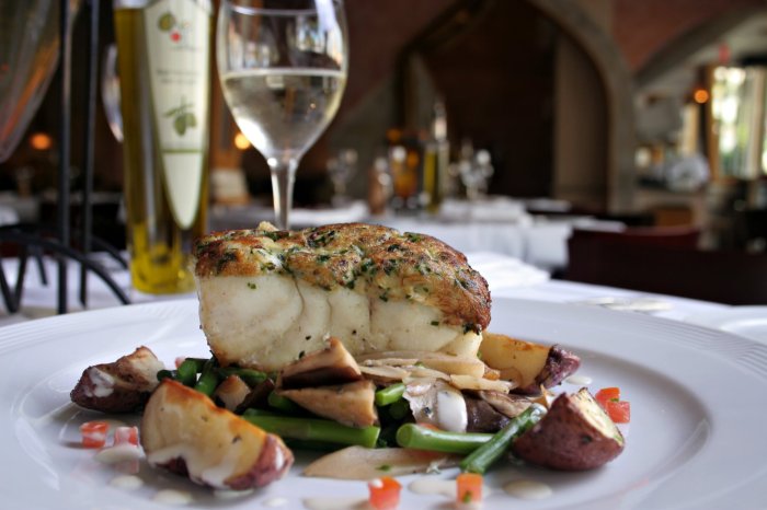 75 Main Blue Crab and Horseradish Crusted Black Grouper