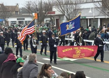 Montauk Fire Department at Montauk St. Patrick's Day Parade