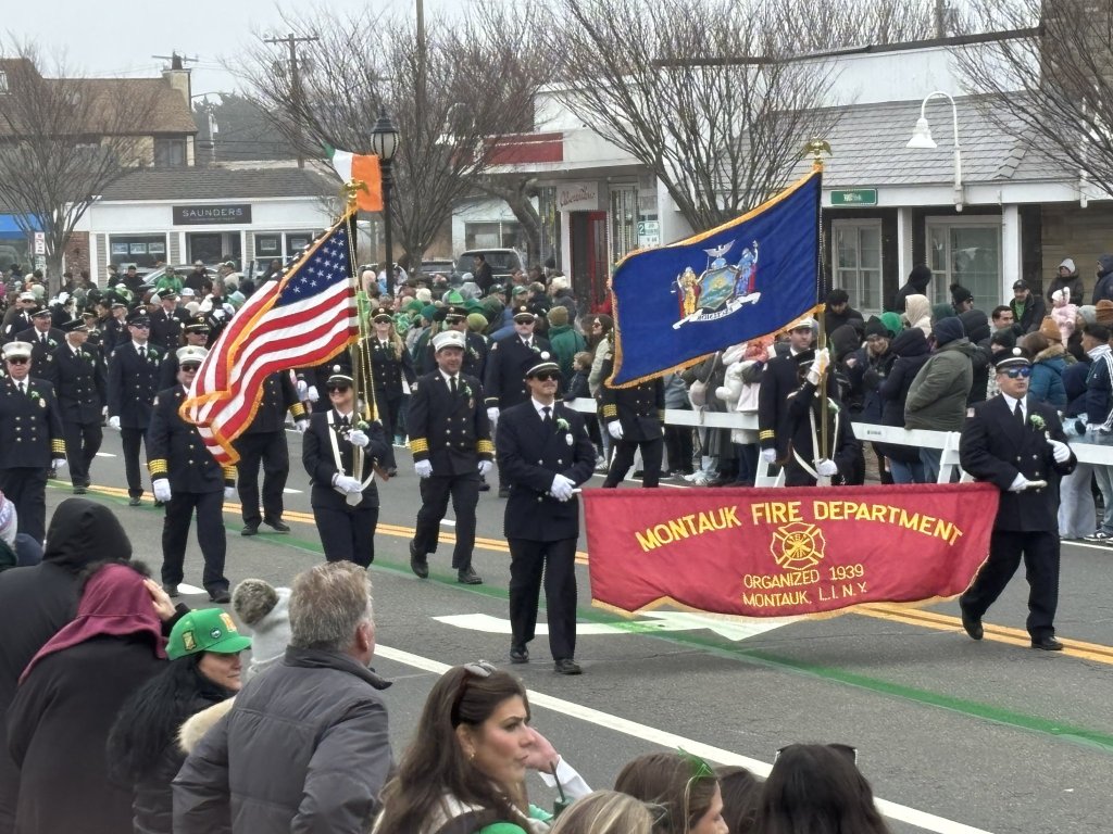 Montauk Fire Department at Montauk St. Patrick's Day Parade