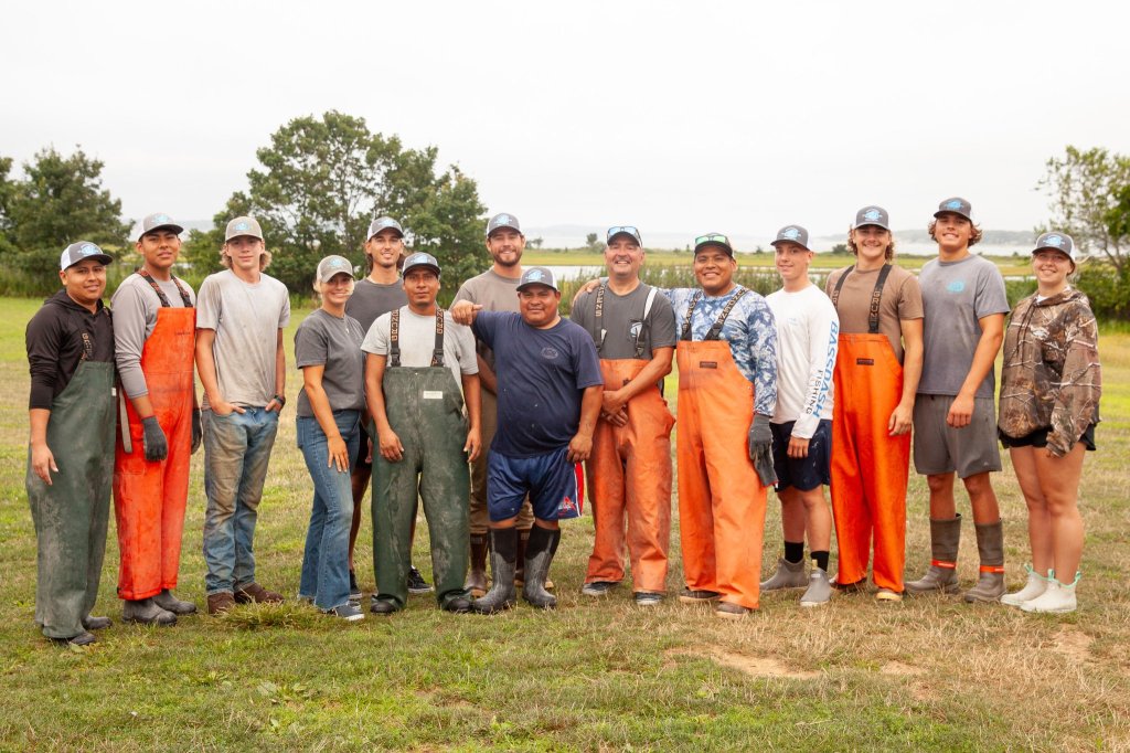 The Oysterponds Shellfish Co. summer crew.