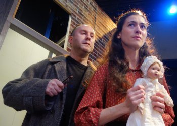 Jessica Mae Murphy and Scott Butler in Wait Until Dark at Theatre Three