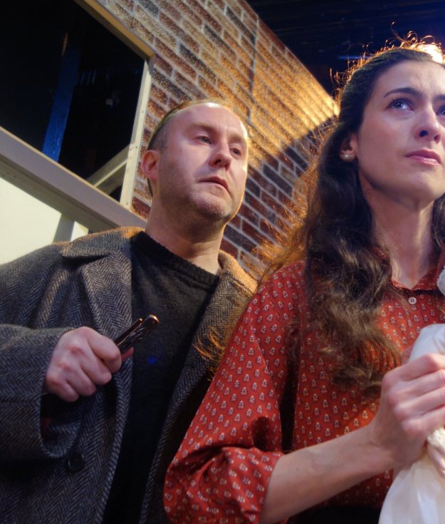 Jessica Mae Murphy and Scott Butler in Wait Until Dark at Theatre Three