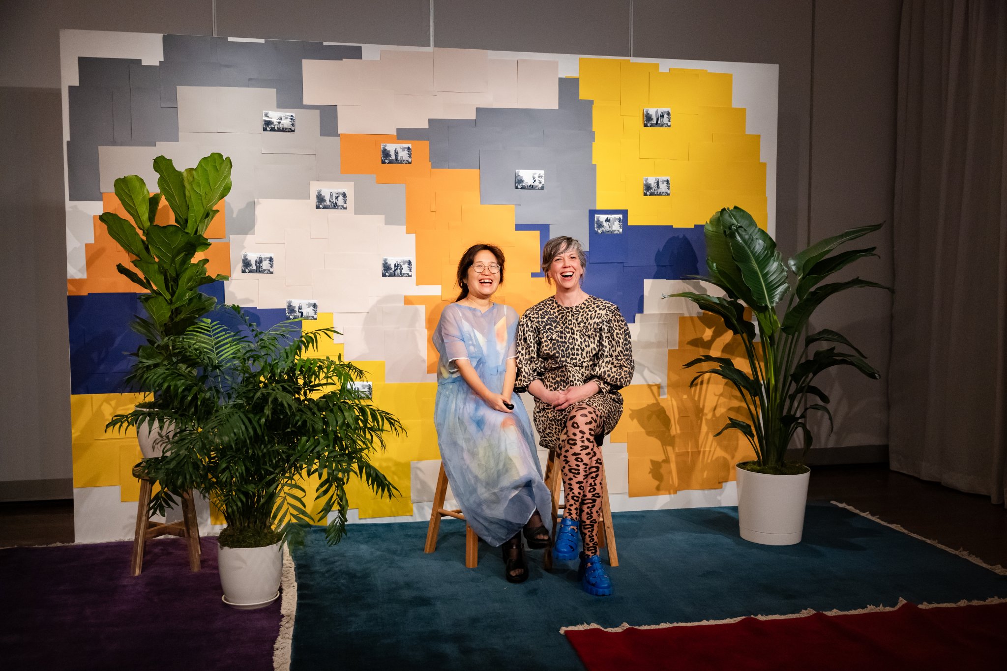 1. Susan Lee and Lisa Iglesias at Carmen Winant's