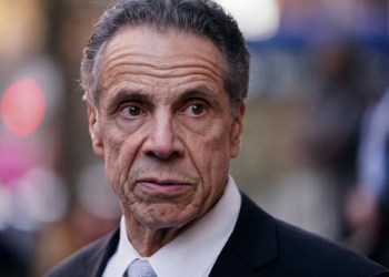 New York City mayoral candidate, and former New York Governor, Andrew Cuomo speaks to the media after delivering an address on antisemitism at the West Side Institutional Synagogue in New York City, U.S., April 1, 2025.