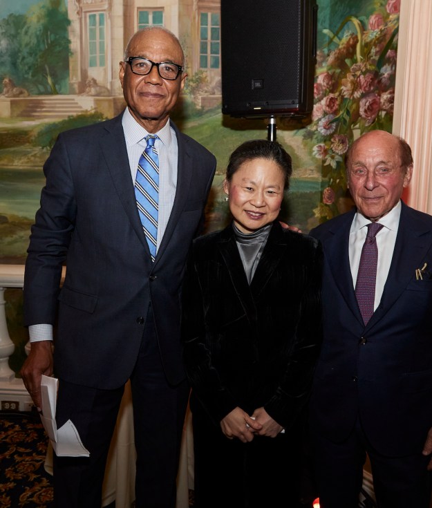 Honoree Ron Claiborne with the organization's founder, Midori Goto, and Chairman Emeritus, Alan Fischer.