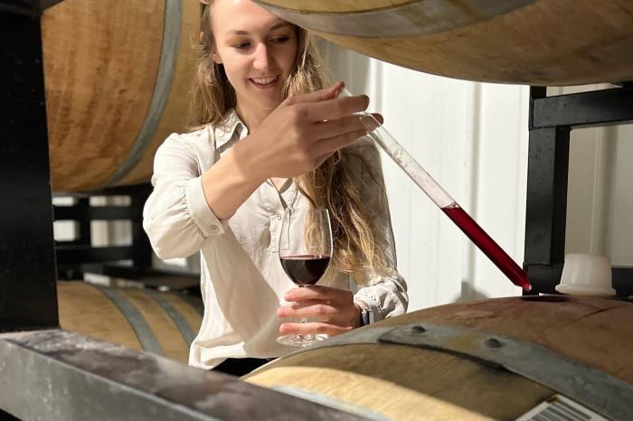 Sheldrake Point Winery winemaker Lillian Perry Hicks