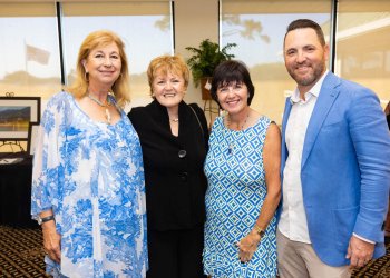 Suzanne Mott-Dansby, Diane Bogdan, Colleen Perlmutter, Corey Brown at Cancer Alliance of Help and Hope Benefit