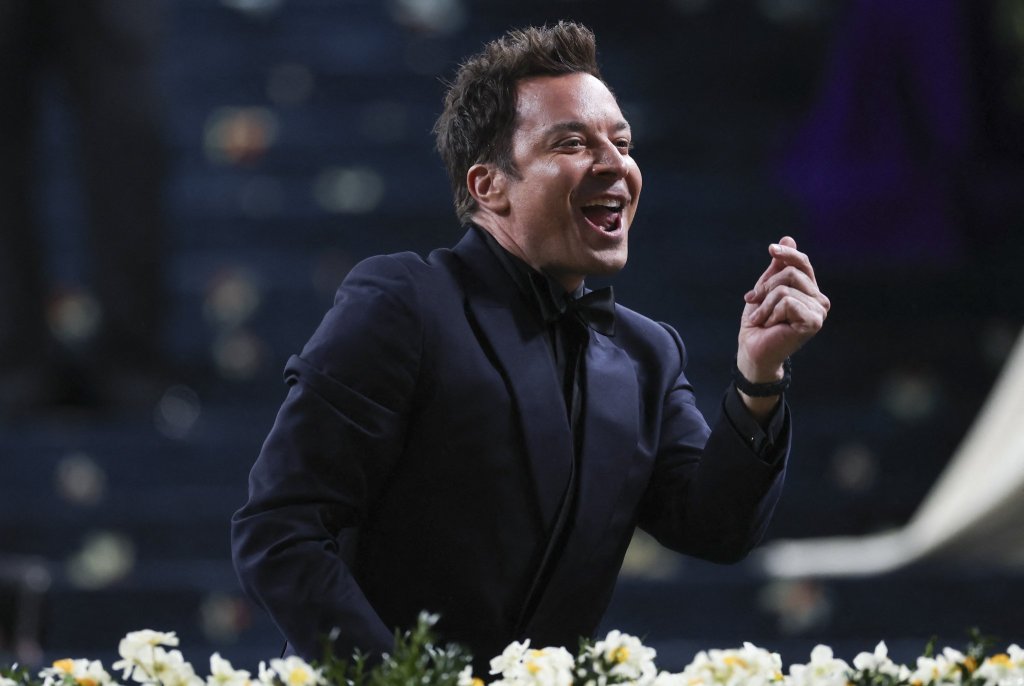 Jimmy Fallon attends the Met Gala, an annual fundraising gala held for the benefit of the Metropolitan Museum of Art's Costume Institute with this year's theme 'Superfine: Tailoring Black Style,' in New York City, New York, U.S., May 5, 2025. REUTERS/Jeenah Moon