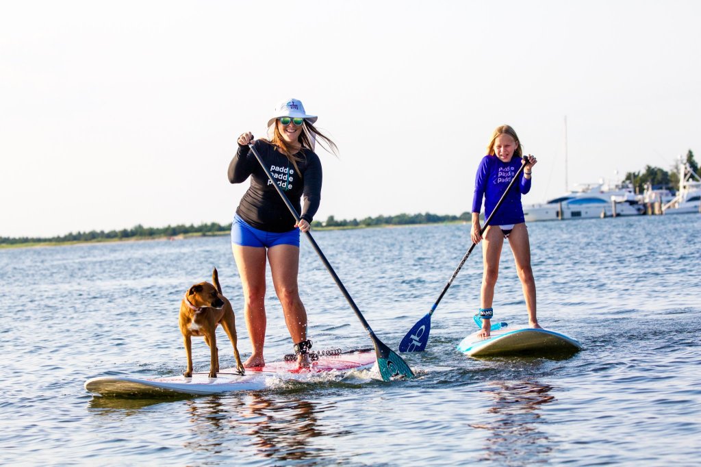 Paddle Diva is dog and kid friendly