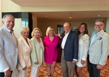 Barry and Renee Brandeis, Gisele Schueller, Julienne Penza-Boone, Joe Schueller, Stacy Rubio, Broward County Dir. of Cultural Affairs Phil Dunlap at WHBPAC Fundraiser