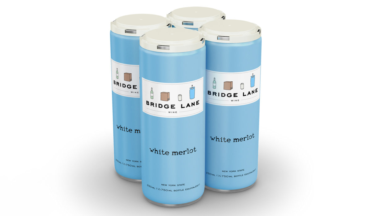 Bridge Lane White Merlot Long Island Canned White Wines
