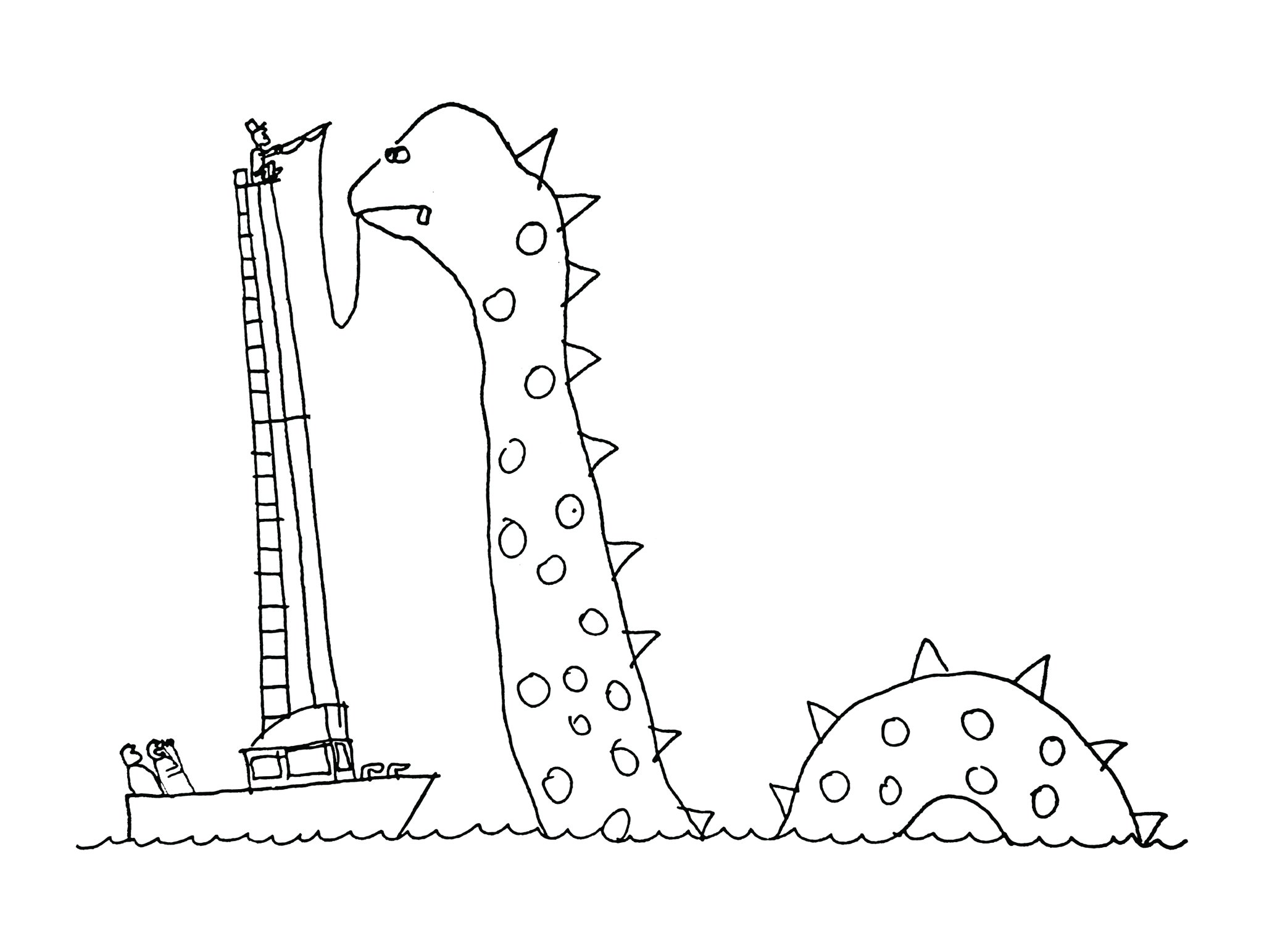 Things that stick up in the Hamptons Cartoon by Dan Rattiner