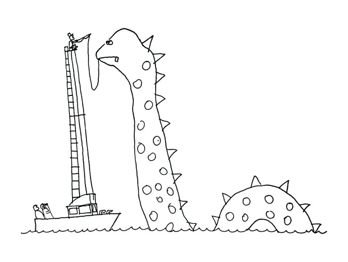 Things that stick up in the Hamptons Cartoon by Dan Rattiner