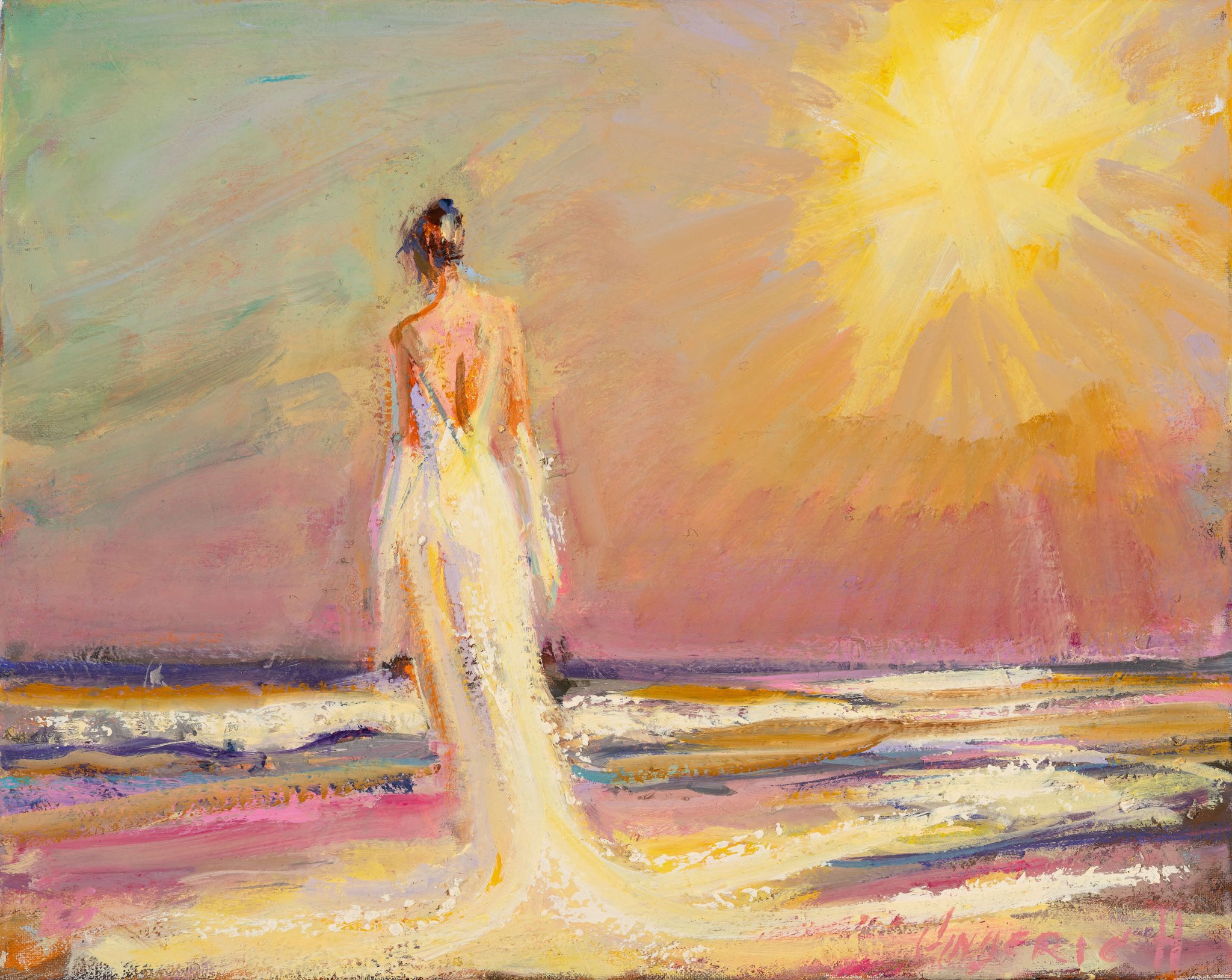 Jim Gingerich "Guided Into Solitude" 16 x 20 inches, oil on canvas